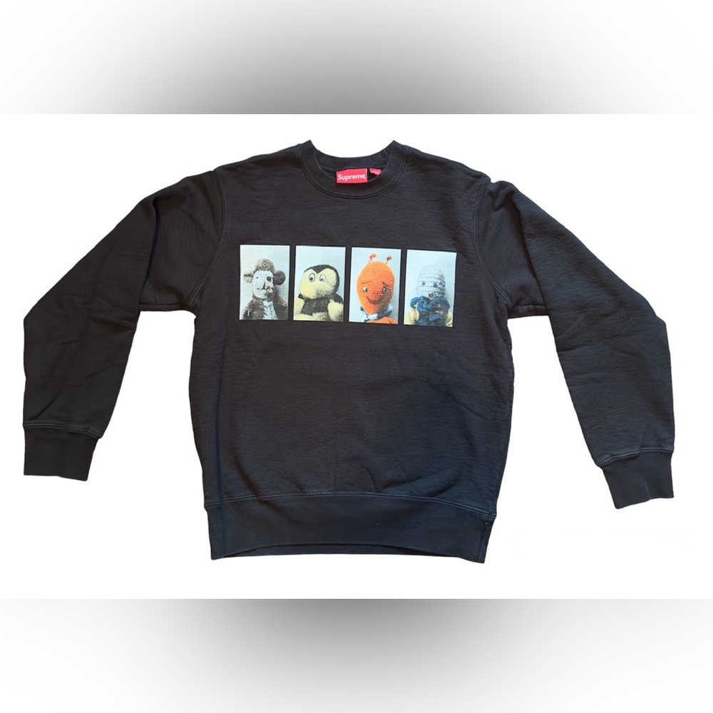 Supreme Mike Kelley AhhYouth! Crewneck Sweatshirt Black (FW18SW20) Men's Size S